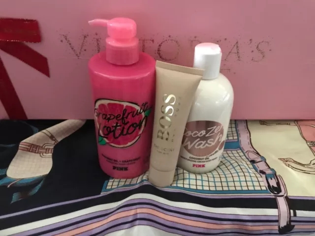 DUO: Vs/ROSA COCO ZEN/loción hidratante rosa pomelo 14 oz/regalo HUGO BOSS 3