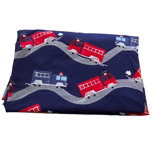 Funda Edredón De Camión De Bomberos Wyatt Pottery Grann Kids Buen Estado Usada. Twin 68 X 86
