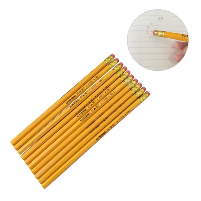 12 stücke Multifunktionsschreiben Holz HB Bleistifte mit Radiergummi Studenten