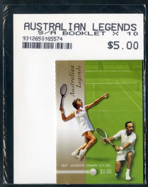 AUSTRALIA 2003 Legends of Tennis Booklet 10 x 50c SB159 Unopened AP Package MNH