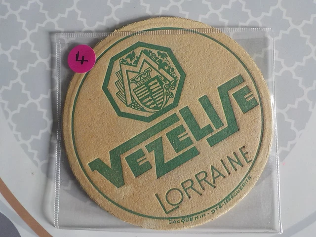 Cendrier Publicitaire Bière Vezelize – Bière De Lorraine – Verre Blanc