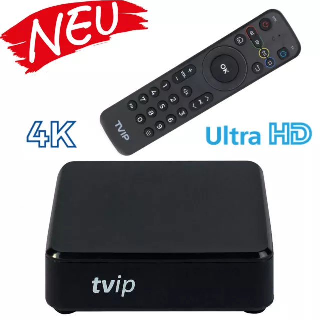 TVIP S-Box V.530 4K IP SET TOP BOX Multimedia Player Internet TV USB HDMI black