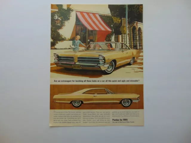 1965 PONTIAC Wide Track art print ad