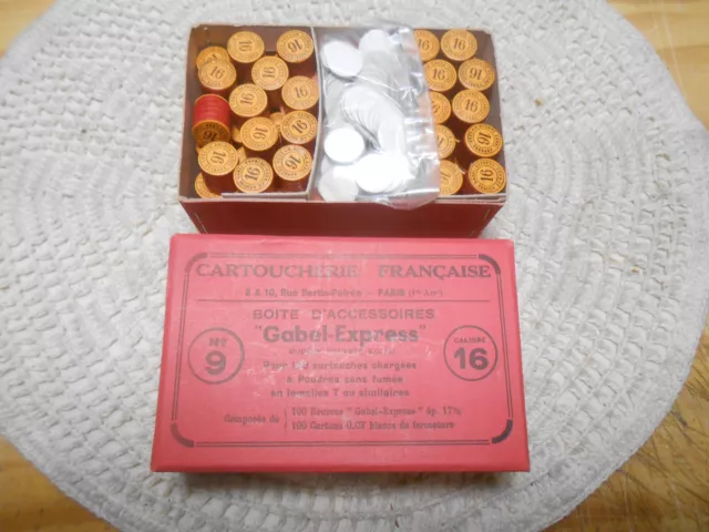 100 Anciennes Bourres Et Cartons / Pour Cartouche Chasse / Gabel Express