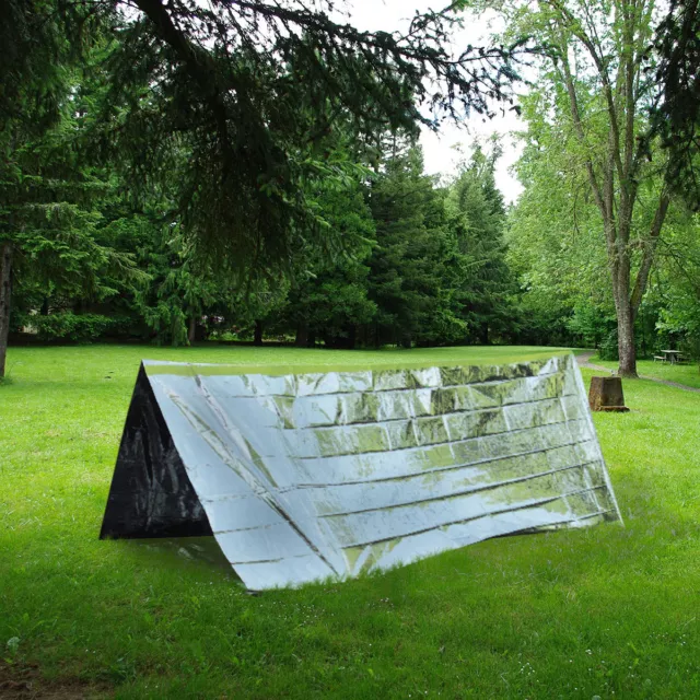 Emergency Survival Tent - Camping Hiking First Aid Blanket Shelter Foil Sheet