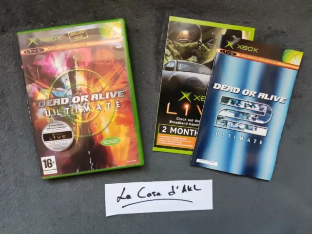 ₪ PAS DE JEU ₪ Boite + Notice code live Xbox Classic FR - Dead or Alive Ultimate