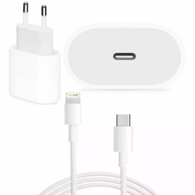Lot de 3 blocs de charge USB C, adaptateur secteur USB-C 20 W, prise de  charge rapide, pour Apple iPhone 15/14/Plus/13/12/11/Pro Max/Mini, iPad