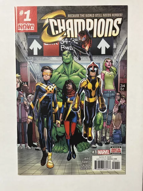 Champions #1 2016 1st Team Appearance Marvel Comics 1st Print NM