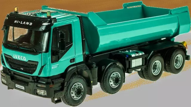 Iveco Trakker Hi Land 8x4 Dumper obra verde camion lkw Truck Eligor 115216.