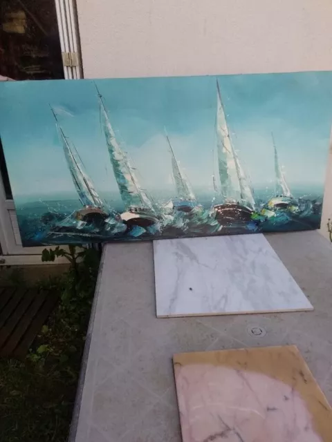 peinture tableau huile marine