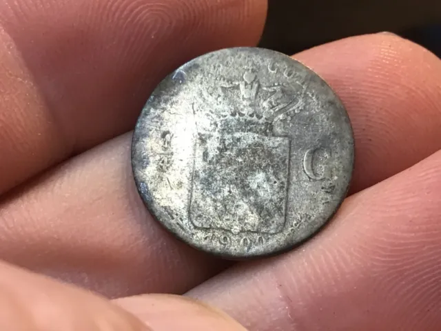1900 Curacao 1/4 Gulden  World Silver Coin