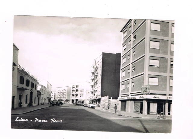 cartolina d' epoca latina ex littoria spedita 1960 p.zza roma
