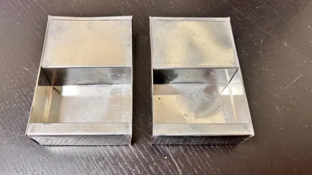 Civil War Reenacting - NEW Replacement Pair of Cartridge Box Tins