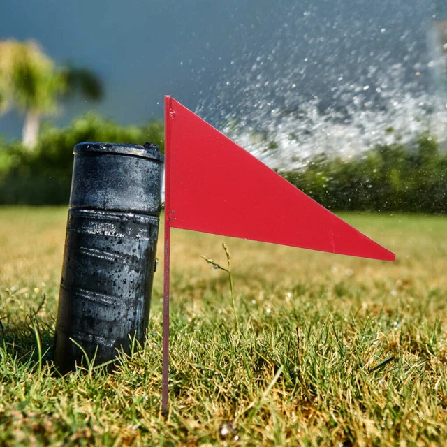 8 Pcs Irrigation Flags Small Flags Pennant Banner Flags Sprinkle Water 4