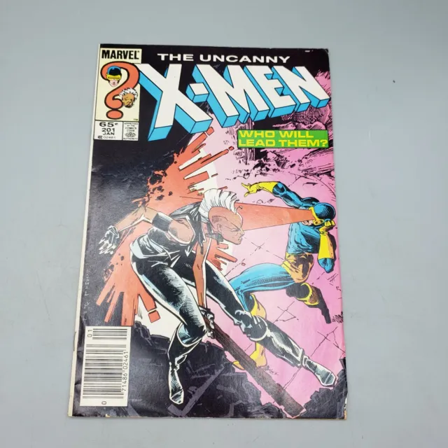 The Uncanny X-Men Volume 1 #201 January 1986 Duel Newsstand Marvel Comic Book