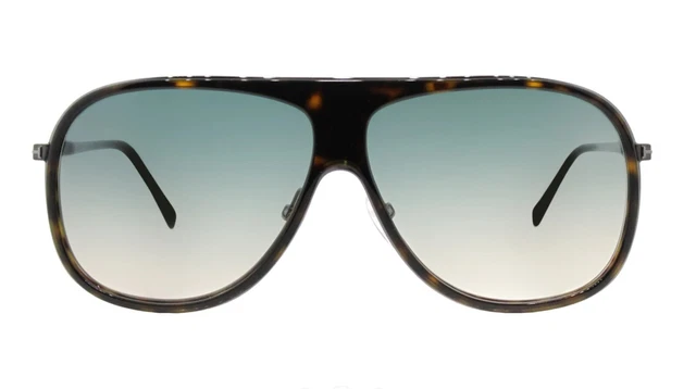 New TOM FORD Chris TF462 56P 62mm Brown Tortoise Aviator Sunglasses Italy Unisex