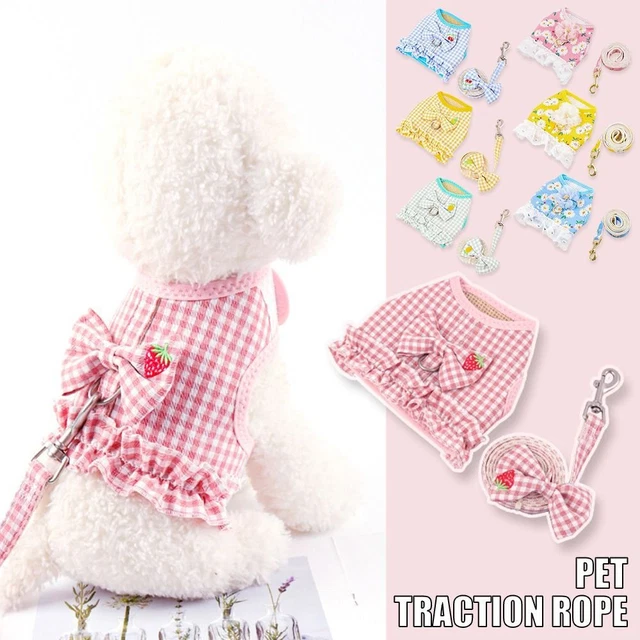 Harnais pour animaux de compagnie Sangle de poitrine de chien Corde de traction