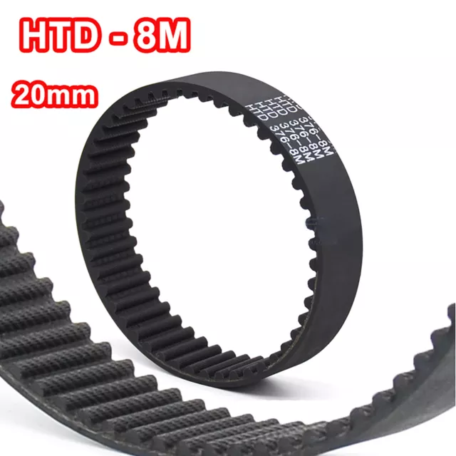 HTD 8M Timing Belt 20mm Width Closed Loop Rubber Drive Belts Transmission Belts