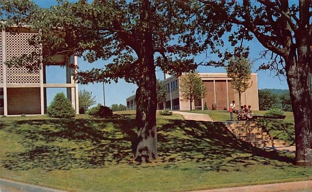 Postcard NC: Campus Scene, Asheville-Biltmore College, Asheville, North Carolina