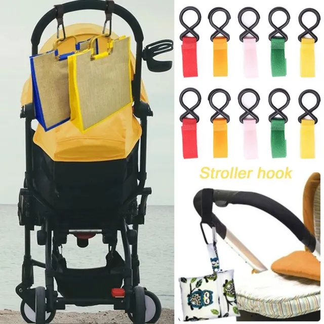 Small Hot Sale Stroller Hanger Trolley Hook Multi Color Bag Carrier Holder