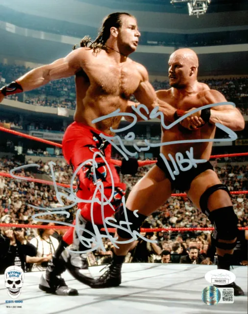 Shawn Michaels Stone Cold Steve Austin WWE WWF Autographed 8x10 Photo *REPRINT*