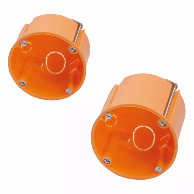 Hohlwanddosen Hohlraumdosen Schalterdosen HWD orange 45mm flach oder 60mm tief