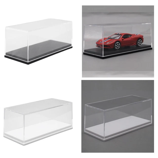 Vitrine Acrylique EHJRE – 34 X 16,5 X 13,5 Cm – Pour Modèles 1/18 – Empilable, Anti-poussière