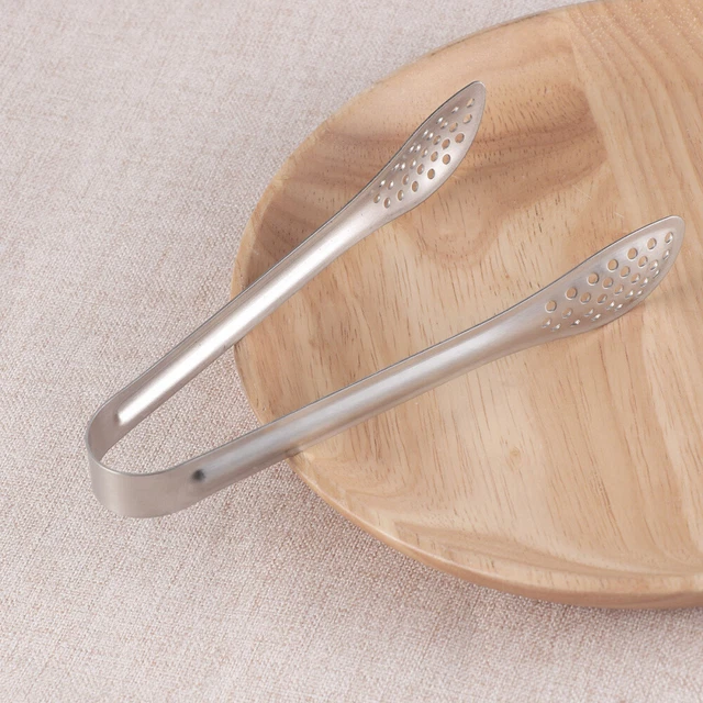 4 Pcs Food Serving Tongs Cooking Clamp Cupcakes Stainless Steel 4