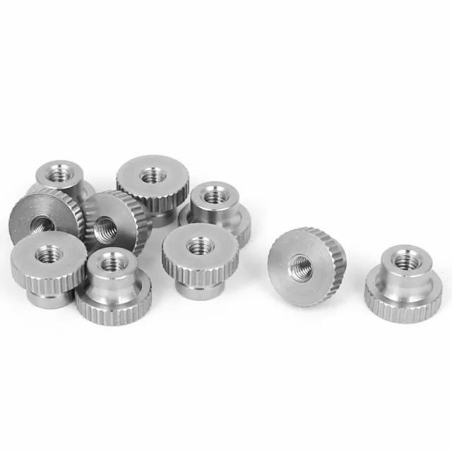 10 Pcs M4x12mm 304 Stainless Steel Leveling Knurled Thumb Nuts Fasteners