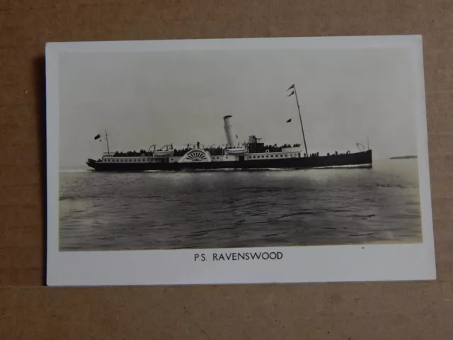 Postcard shipping Paddle steamer Ravenswood unposted. 2