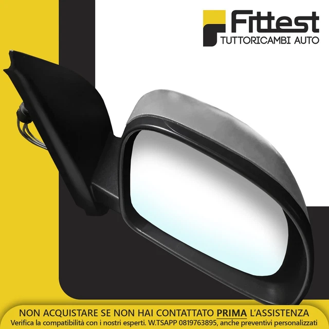 Specchietto Fiat Panda Specchietto Sinistro Per Fiat Panda 2009-2012 - Regolazione Meccanica Retrovisore Esterno - Foto 14