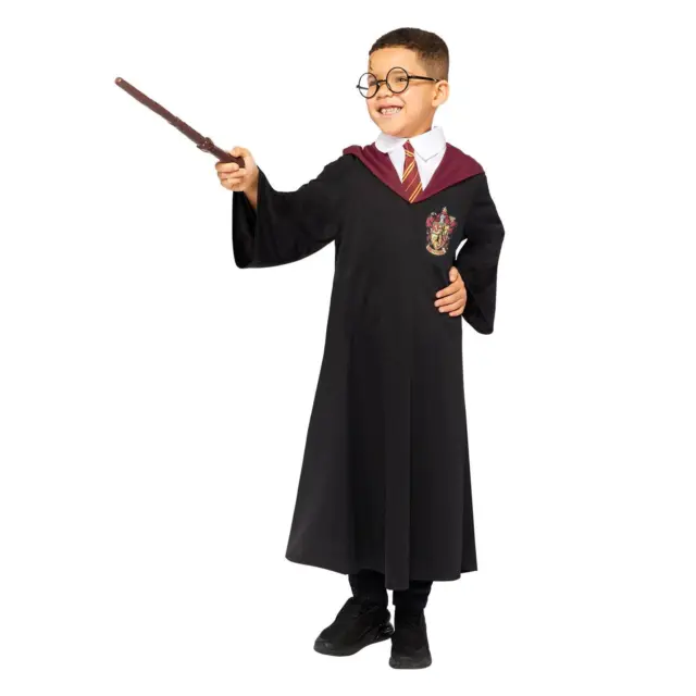 Per Bambini Ufficiale Harry Potter Gryffindor Mago Hogwarts Wand Vestaglia Kit