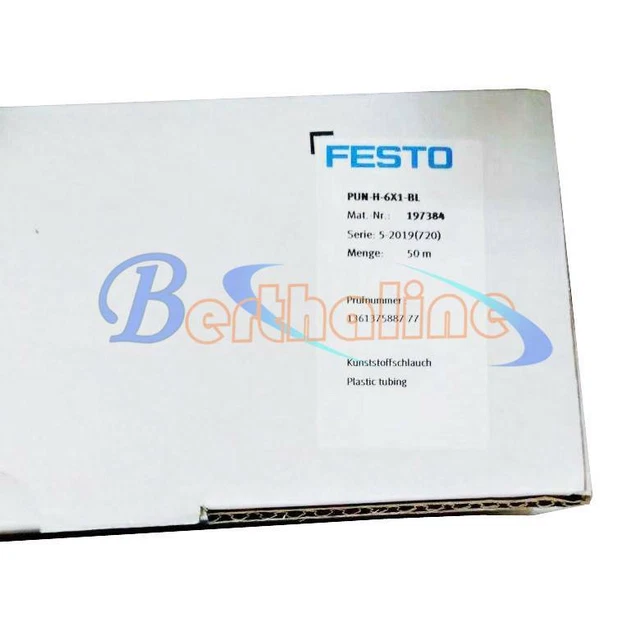 50 Metri NUOVO FESTO 197384 PUN-H-6X1-BL Tubo di Plastica Blu