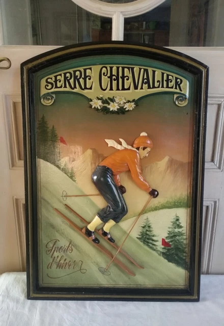 Tableau Vintage En Bois Et En Relief Country Corner -the Ear à Chelles Oise 20152205