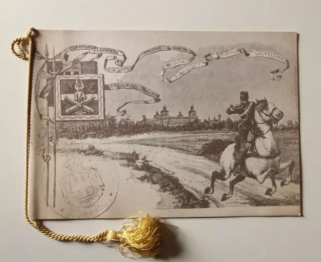 B334 Calendario 14° Reggimento Artiglieria Da Campagna 1971 Con Cordoncino