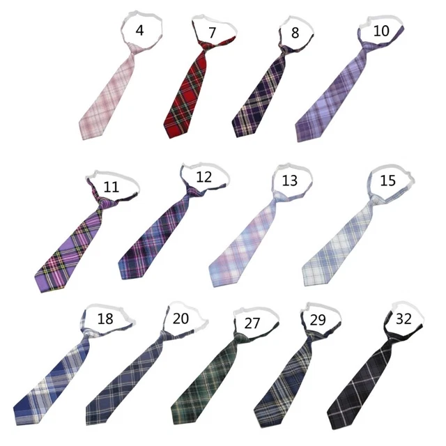 Lazy JK Ties Uniform School Student Neckties Japanese Cosplay Accessories