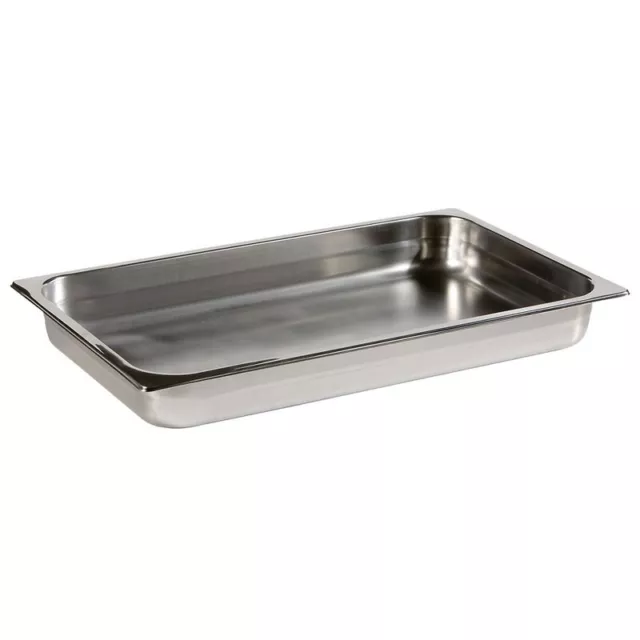 Prepara E5493 Stainless Steel 1/1 Gastronorm Tray 40mm Pack of two