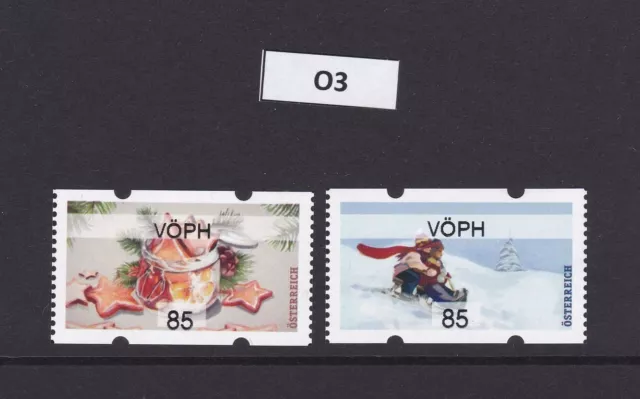 AWZ ATM 85+85 VÖPH Vöph Automatenmarke Winter 2020 Österreich Inform O3