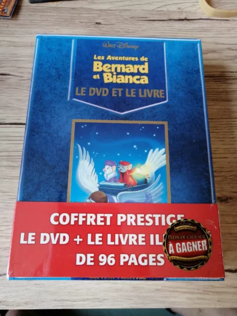 Les Aventures De Bernard et Bianca / Coffret DVD Edition Prestige + Livre NEUF