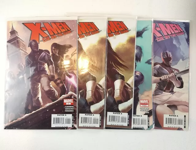 X-Men: Die By The Sword #1 2 2 3 5 (2007 Marvel Comics) Missing #4, Claremont