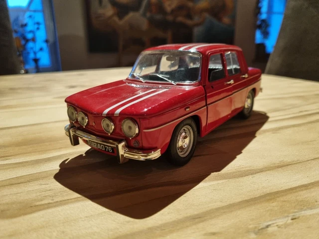 Miniature Solido Renault 8 Gordini Rallye 1/18 – Bleue – Neuf Sous Coque