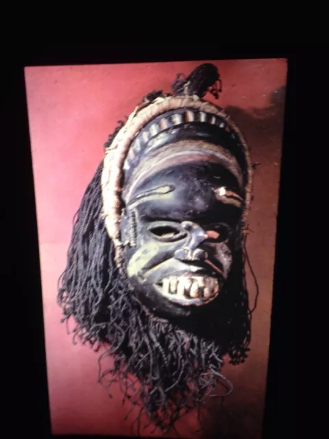 Ibibio Tribe Nigeria Leopard Society Ekpo Mask : African Tribal Art 35mm Slide