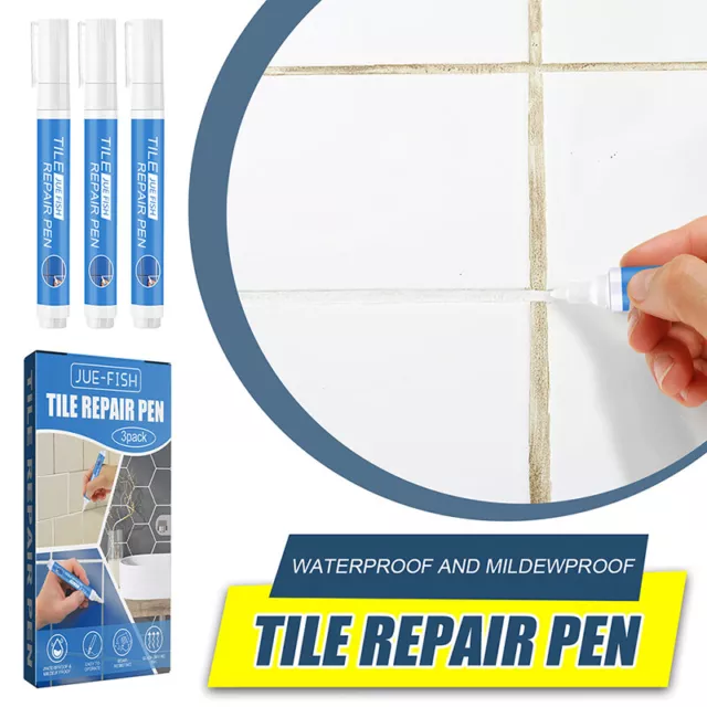 3pcs Waterproof Tile Marker Grout Pen Wall Seam Pen For Tiles Floor Bathroom -DB