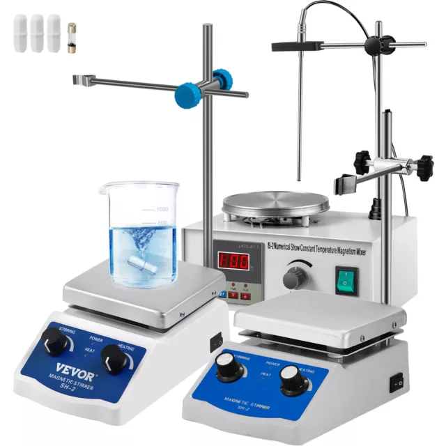 Magnetic Stirrer with Heating Plate Lab Efficient Mixer HIGH QUALITY WISE CHOICE