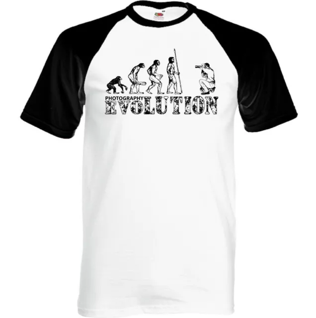 Photography Evolution Mens Funny T-Shirt Camera Photographer Lens Bag Tripod