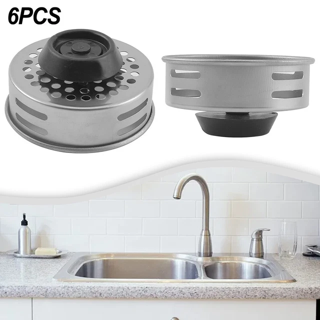 Premium Stainless Steel Bathroom Sink Strainers - 6-Pack, Practical