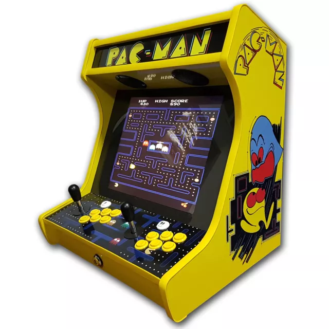 Maquina Recreativa Bartop 19" 4/3 Pac-Man 2 Años Garantia