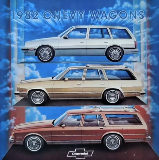 1982 Chevrolet Caprice Impala Malibu Cavalier Wagons Dealer Sales Brochure