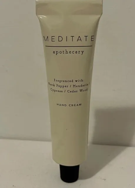 Apothecary Meditate Hand Cream 30ml NEW sealed