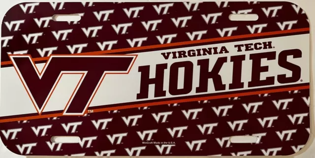Virginia Tech Hokies Official NCAA License Plate Cover & License Plate  & Decal